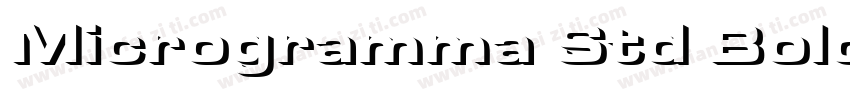 Microgramma Std Bold字体转换